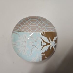 Vintage Paperweight With Bells And Flower Design Inside (A-37)